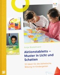 Cover: Aktionstabletts - Muster in Licht und Schatten - Bananenblau