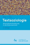 Cover: Textsoziologie - J.B. Metzler