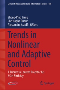 Enlarge image Cover: Trends in Nonlinear and Adaptive Control - Springer