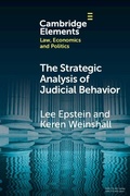 Cover: The Strategic Analysis of Judicial Behavior - Cambridge University Press
