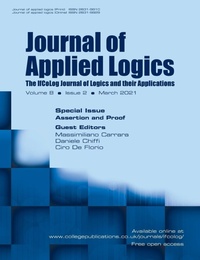 Enlarge image Cover: Journal of Applied Logics. The IfCoLog Journal of Logics and their Applications. Volume 8, Issue 2, March 2021. Special issue Assertion and Proof - College Publications