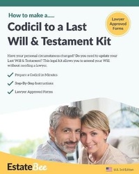 Abbildung von: Codicil to a Last Will & Testament Kit - Estatebee Limited
