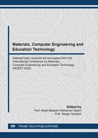 Enlarge image Cover: Materials, Computer Engineering and Education Technology - Trans Tech Publications Ltd