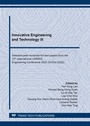 Cover: Innovative Engineering and Technology III - Trans Tech Publications Ltd