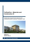 Cover: FarEastCon - Materials and Construction III - Trans Tech Publications Ltd