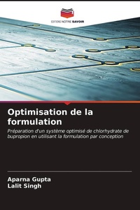 Enlarge image Cover: Optimisation de la formulation - Editions Notre Savoir