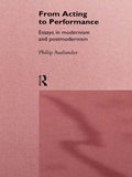 Cover: From Acting to Performance - Routledge
