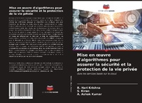 Abbildung von: Mise en oeuvre d'algorithmes pour assurer la securite et la protection de la vie privee - Editions Notre Savoir
