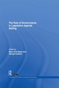 Cover: The Role of Governments in Legislative Agenda Setting - Routledge