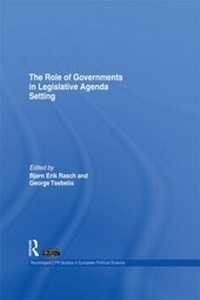Enlarge image Cover: The Role of Governments in Legislative Agenda Setting - Routledge
