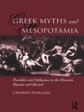 Cover: Greek Myths and Mesopotamia - Routledge