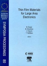 Enlarge image Cover: Thin Film Materials for Large Area Electronics: Volume 80 - Elsevier