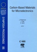 Cover: Carbon-Based Materials for Micoelectronics: Volume 86 - Elsevier