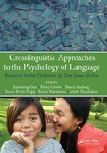Cover: Crosslinguistic Approaches to the Psychology of Language - Psychology Press Ltd