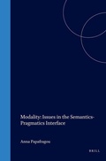 Cover: Modality: Issues in the Semantics-Pragmatics Interface - Brassey's (UK) Ltd