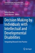 Cover: Decision Making by Individuals with Intellectual and Developmental Disabilities - Springer