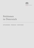 Cover: Petitionen in &Ouml;sterreich - Parlamentsdirektion