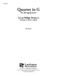 Enlarge image Cover: Quartet in G (Score) - Alfred Music