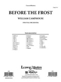 Cover: Before the Frost - Alfred Music