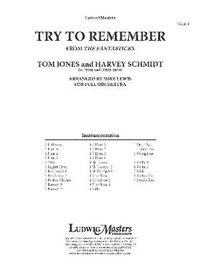 Enlarge image Cover: Try to Remember (from the Fantasticks) - Alfred Music