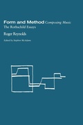 Cover: Form and Method: Composing Music - Harwood Academic (Performing Arts)