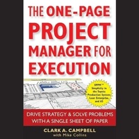 Enlarge image Cover: The One-Page Project Manager for Execution Lib/E - Gildan Media Corporation
