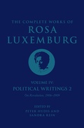 Cover: The Complete Works of Rosa Luxemburg Volume IV - Verso Books