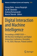 Cover: Digital Interaction and Machine Intelligence - Springer