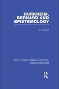 Cover: Durkheim, Bernard and Epistemology - Routledge