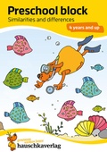 Cover: Kindergarten Activity Book from age 4 years - Spot the difference - for kids, boy and girl - Hauschka Verlag