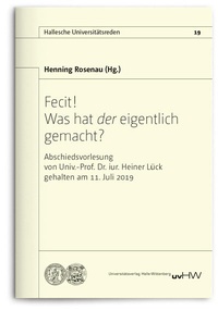 Enlarge image Cover: Fecit! Was hat <i>der</i> eigentlich gemacht? - Universitätsverlag Halle-Wittenberg