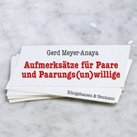 Abbildung von: Aufmerksätze für Paare und Paarungs(un)willige - Königshausen & Neumann