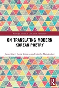 Cover: On Translating Modern Korean Poetry - Routledge