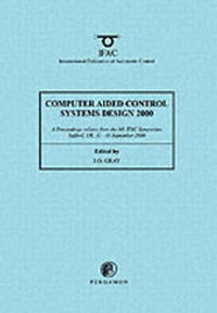 Enlarge image Cover: Computer Aided Control Systems Design 2000 - Pergamon