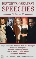 Cover: History's Greatest Speeches - Volume V - Ft. Raphael Publishing Company