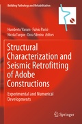 Cover: Structural Characterization and Seismic Retrofitting of Adobe Constructions - Springer