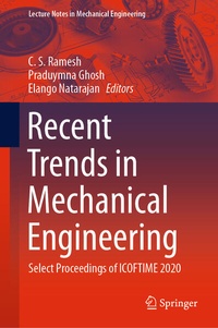 Enlarge image Cover: Recent Trends in Mechanical Engineering - Springer