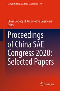 Abbildung von: Proceedings of China SAE Congress 2020: Selected Papers - Springer