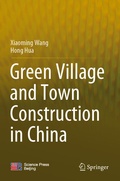 Cover: Green Village and Town Construction in China - Springer