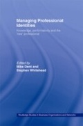 Cover: Managing Professional Identities - Routledge