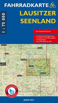 Abbildung von: Fahrradkarte Lausitzer Seenland - grünes herz