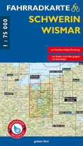 Cover: Fahrradkarte Schwerin, Wismar - gr&uuml;nes herz