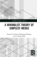 Cover: A Minimalist Theory of Simplest Merge - Routledge