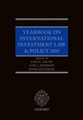 Cover: Yearbook on International Investment Law & Policy 2019 - OUP eBook