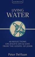 Cover: Living Water: 40 Reflections on Jesus's Life and Love from the Gospel of John (40-Day Bible Study Series, #6) - Rock Rooster Books