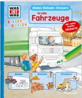 Cover: WAS IST WAS Kindergarten Malen R&auml;tseln Stickern Gro&szlig;e Fahrzeuge - Tessloff Verlag Ragnar Tessloff GmbH & Co. KG