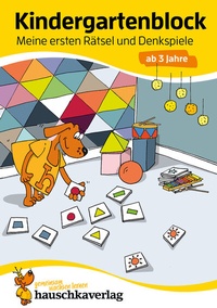 Abbildung von: Kindergartenblock ab 3 Jahre - Meine ersten Rätsel und Denkspiele - Hauschka Verlag