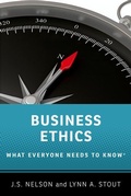 Cover: Business Ethics - Oxford University Press Inc
