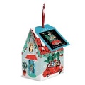 Cover: Christmas Car 130 Piece Puzzle Ornament - Mudpuppy Press