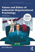Cover: Values and Ethics of Industrial-Organizational Psychology - Routledge